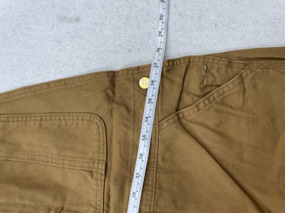 DICKIES WORKWEAR BIB OVERALLS BEIGE UNISEX PRE OWNED L