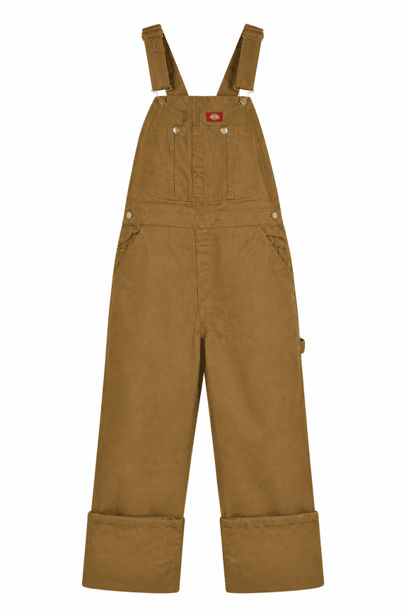 DICKIES SALOPETTE WORKWEAR BEIGE UNISEX PRE OWNED L