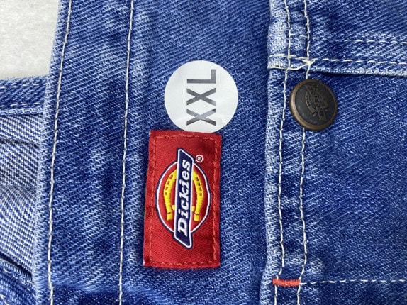 DICKIES ΠΑΝΤΕΛΟΝΙ ΟΛΟΣΩΜΟ DENIM ΜΠΛΕ ΓΥΝΑΙΚΕΙΟ PRE OWNED XXL
