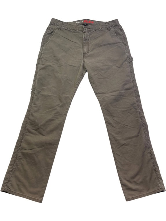 DICKIES PANTS WORKWEAR OLIVE MEN PRE OWNED XL