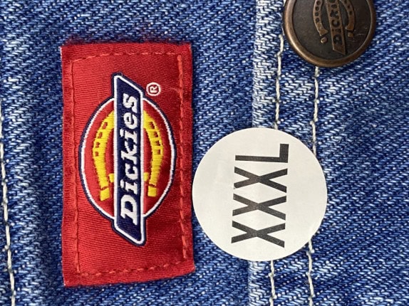 DICKIES DENIM salopeta OVERSIZED BLUE WOMEN PRE OWNED 3xl