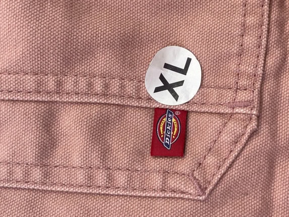 DICKIES PINAFORE OVERALLS MINIMAL PINK ΓΥΝΑΙΚΕΙΟ PRE OWNED XL