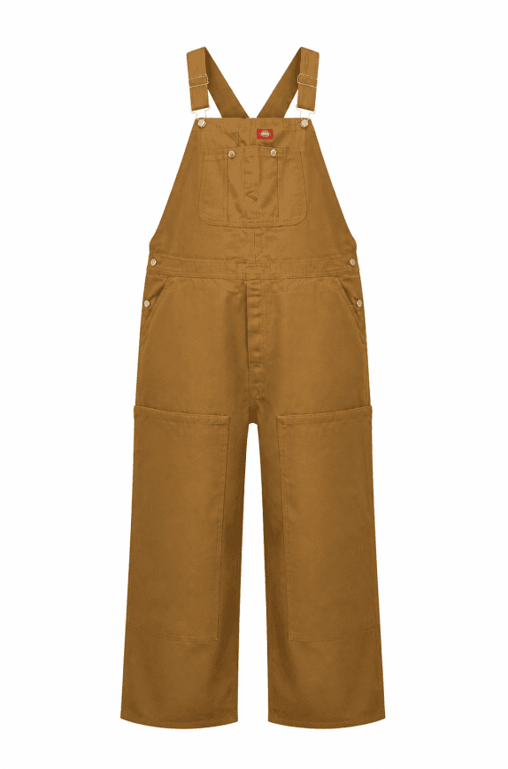DICKIES GREMBIULE SALOPETTE WORKWEAR MARRONE UOMO PRE OWNED 3XL