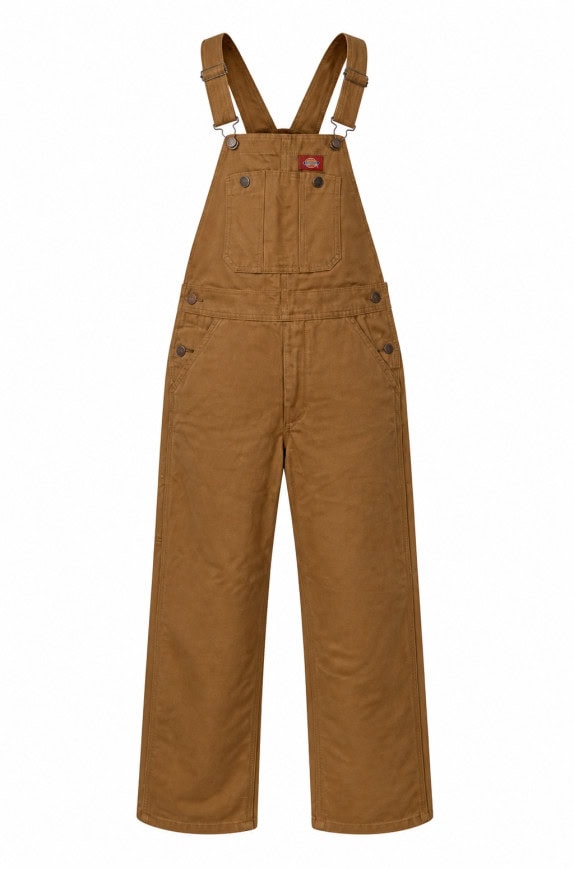 DICKIES DUNGAREE OVERALL WORKWEAR BROWN MEN PRE OWNED XS