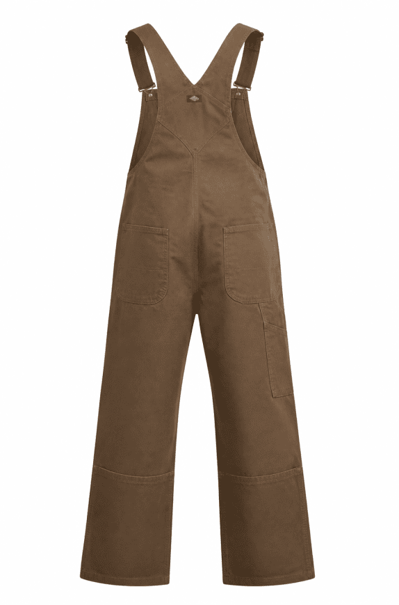 DICKIES SALOPETTE WORKWEAR BROWN MENS PRE OWNED L