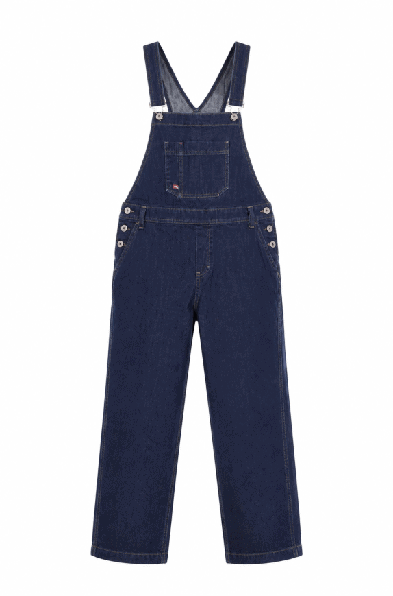 DICKIES MULTI POCKET DENIM OVERALL DARK BLUE MENS PRE OWNED 4XL