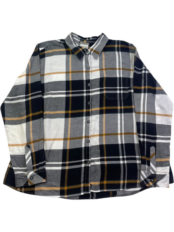 DICKIES ΠΟΥΚΑΜΙΣΟ FLANNEL ΠΛΑΪΔ ΓΚΡΙ ΑΝΤΡΙΚΟ PRE OWNED XL