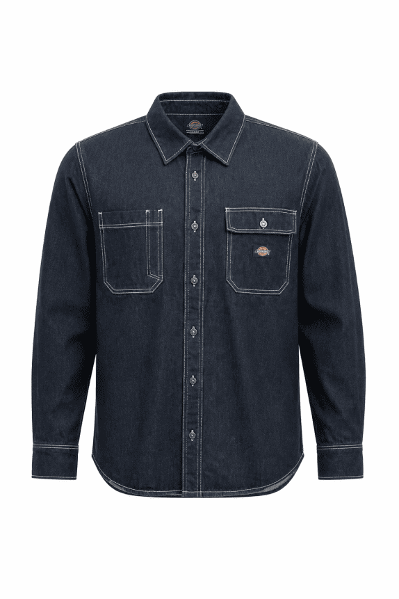 DICKIES ΠΟΥΚΑΜΙΣΟ WORKWEAR ΣΚΟΥΡΟ ΜΠΛΕ ΑΝΤΡΙΚΟ PRE OWNED XL