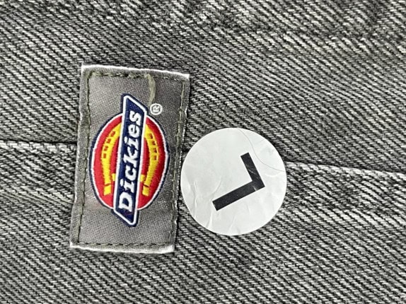 DICKIES ΣΑΛΟΠΕΤΑ DENIM WORKWEAR ΞΕΘΩΡΙΑΣΜΕΝΟ ΜΑΥΡΟ UNISEX PRE OWNED L