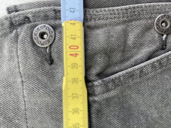 DICKIES ΣΑΛΟΠΕΤΑ DENIM WORKWEAR ΞΕΘΩΡΙΑΣΜΕΝΟ ΜΑΥΡΟ UNISEX PRE OWNED L