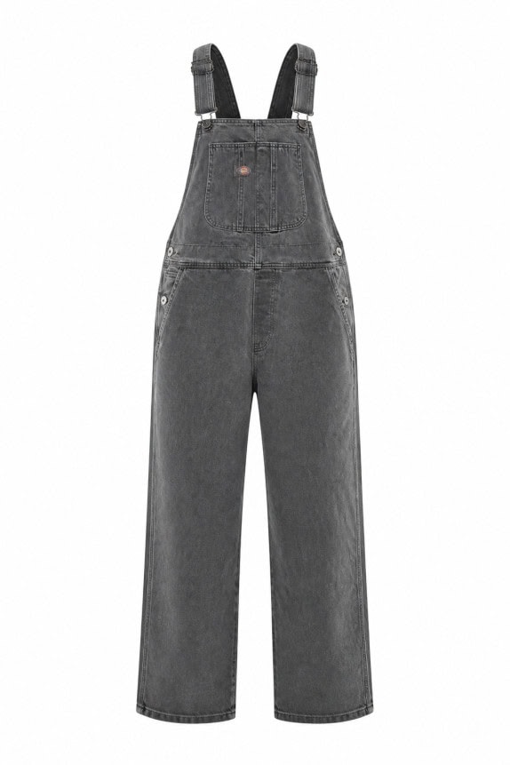 DICKIES ΣΑΛΟΠΕΤΑ DENIM WORKWEAR ΞΕΘΩΡΙΑΣΜΕΝΟ ΜΑΥΡΟ UNISEX PRE OWNED L