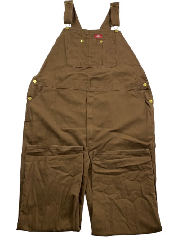 DICKIES Salopette da lavoro con logo VINTAGE marrone unisex 5XL