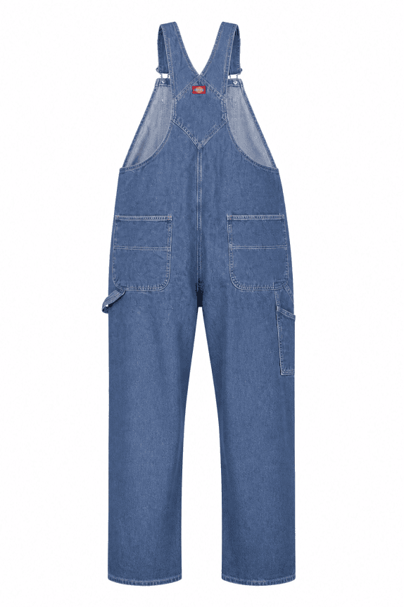 DICKIES SALOPETTE DENIM WORKWEAR WASHED BLUE UNISEX PRE OWNED 3XL