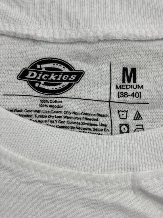 DICKIES T-SHIRT LOGO WHITE UNISEX M
