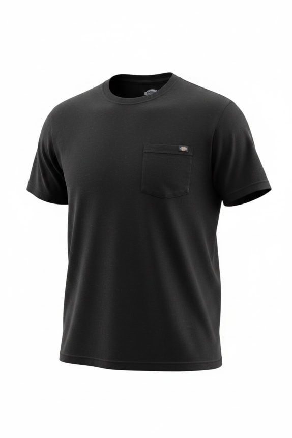 DICKIES T-SHIRT CON TASCA E LOGO NERA UNISEX M
