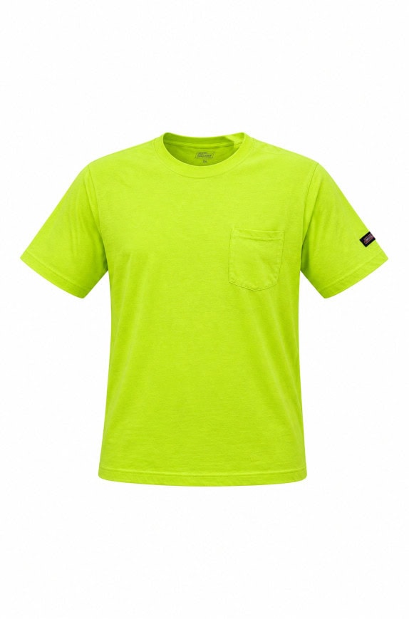 DICKIES T SHIRT MINIMAL LIME GREEN MEN PRE OWNED XL