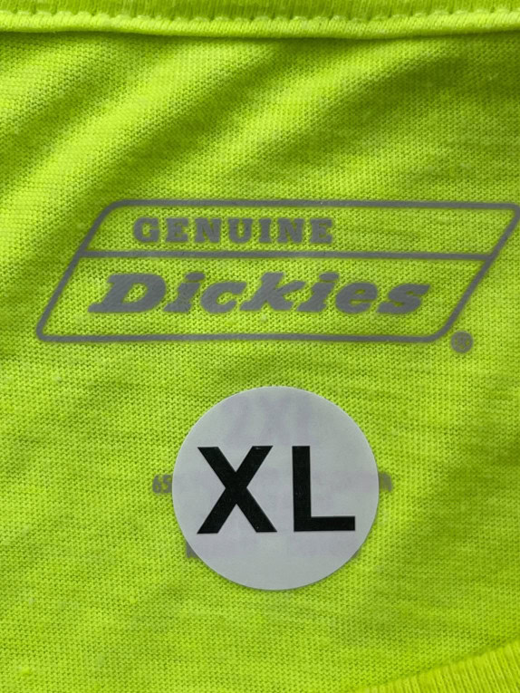 DICKIES T SHIRT MINIMAL VERDE LIME UOMO PRE OWNED XL