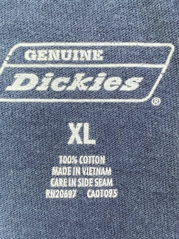 DICKIES TEE MINIMAL BLU NAVY UOMO PRE OWNED L