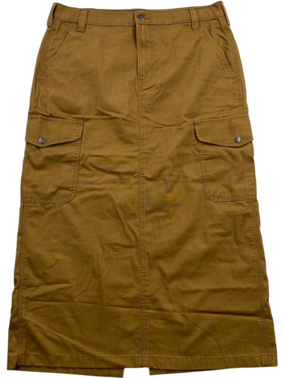 DICKIES Gonna cargo vintage con logo marrone da donna W30