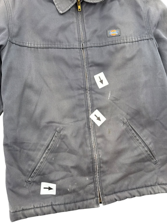 DICKIES WORKWEAR JACKET VINTAGE LOGO ΓΚΡΙ ΑΝΔΡΙΚΟ M