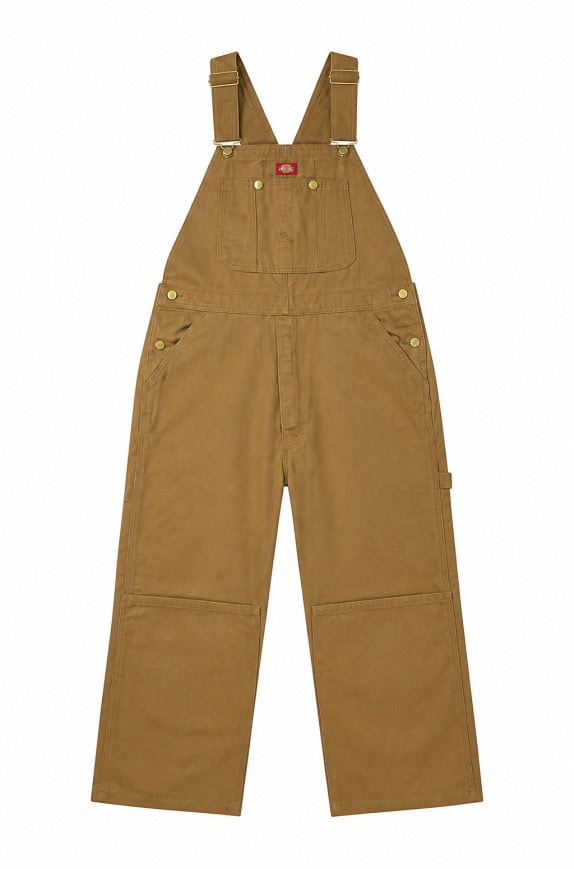 DICKIES SALOPETTE WORKWEAR CAMMELLO UNISEX PRE OWNED L