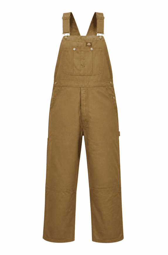 DICKIES SALOPETTE WORKWEAR CARGO MARRONE UNISEX PRE OWNED XL
