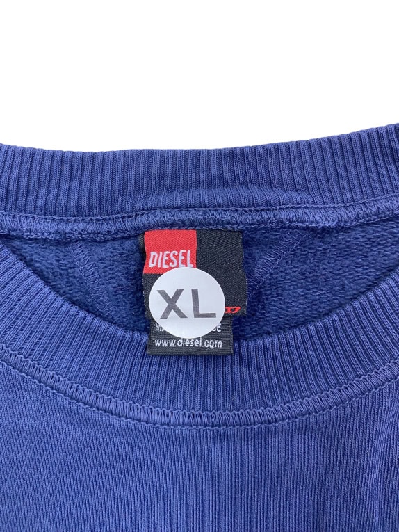 Diesel Φούτερ Vintage Logo 78 Μπλε Ανδρικό XL