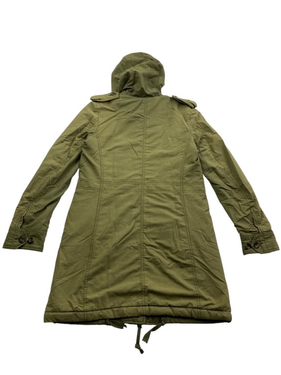 Diesel Μακρύ Μπουφάν Parka Casual Λογότυπο Χακί Γυναικείο M/L