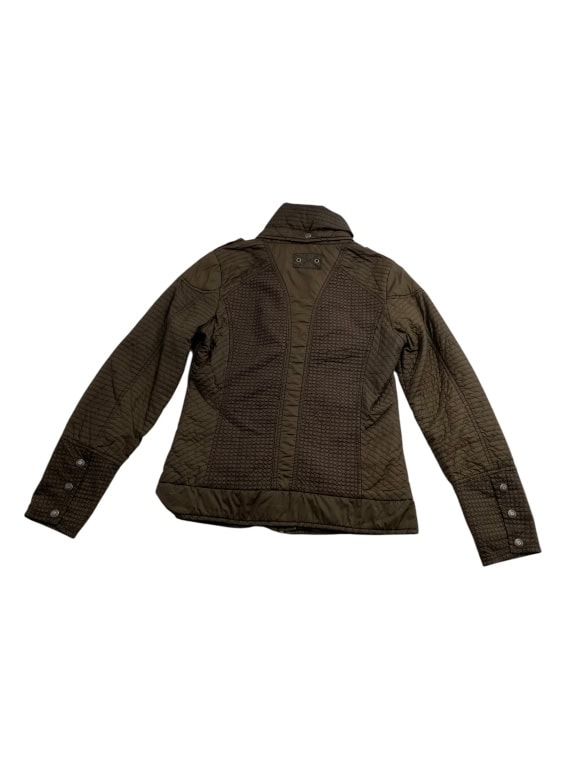 DIESEL ΜΠΟΥΦΑΝ JACKET CASUAL LOGO ΧΑΚΙ/ΛΑΔΙ ΓΥΝΑΙΚΕΙΟ S