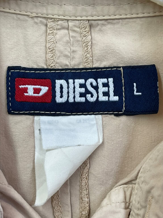 Diesel Shirt Logo Beige Unisex L