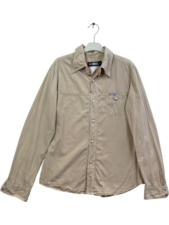 Diesel Shirt Logo Beige Unisex L