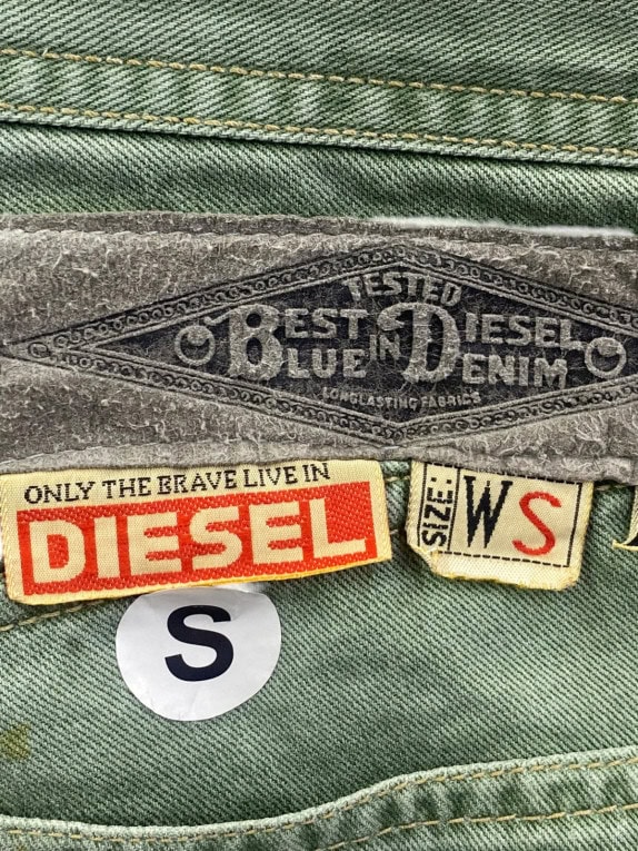 DIESEL ΤΖΙΝ ΣΟΡΤΣ WASHED OLIVE ΑΝΤΡΙΚΟ PRE OWNED S