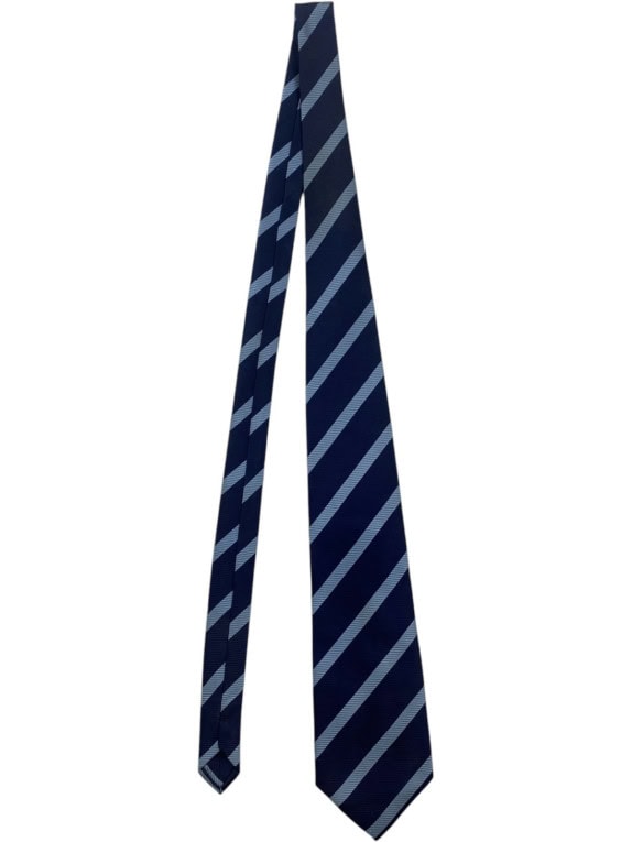 DINO MORI ΓΡΑΒΑΤΑ ΚΛΑΣΙΚΗ ΡΙΓΕ NAVY ΑΝΤΡΙΚΟ PRE OWNED