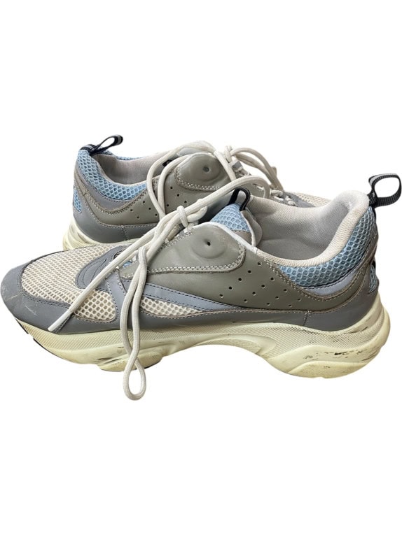 DIOR B22 SNEAKER CON LOGO GRIGIO / AZZURRO CHIARO UNISEX 41