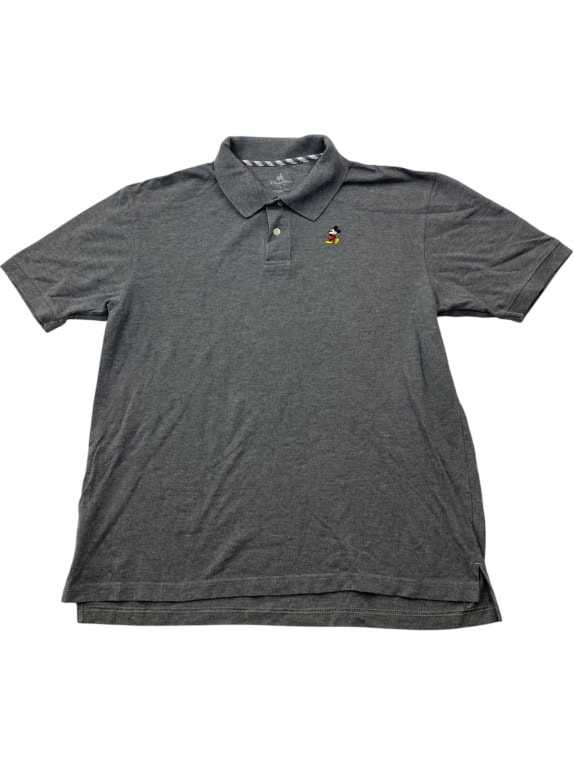 Disney Parks Polo Shirt con logo grigia unisex L