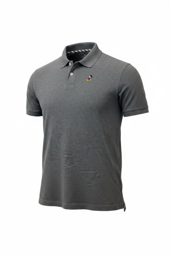 Disney Parks Polo Shirt con logo grigia unisex L