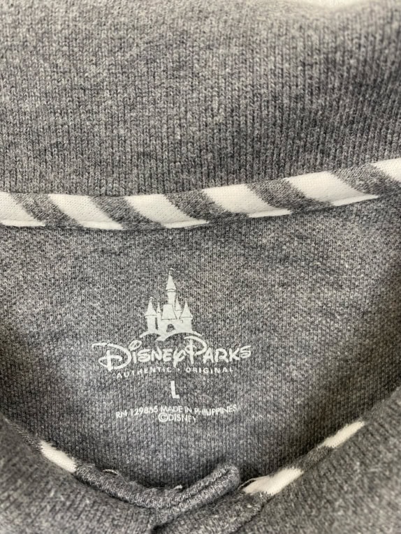 Disney Parks Polo Shirt con logo grigia unisex L