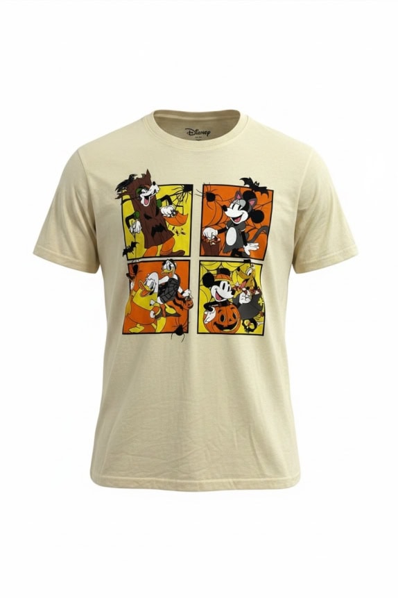 DISNEY T-SHIRT HALLOWEEN GRAPHIC ΚΡΕΜ UNISEX M