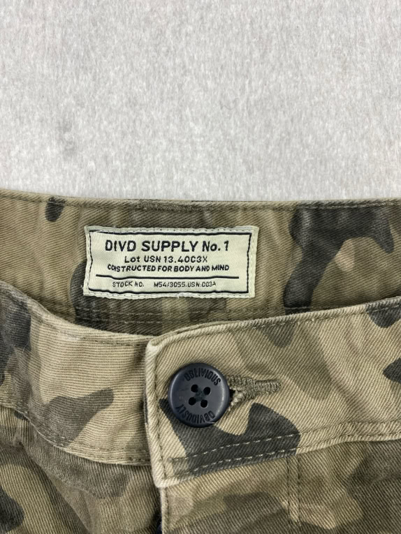 DIVIDED H&M ΒΕΡΜΟΥΔΑ CARGO MILITARY CAMO KHAKI ΑΝΔΡΙΚΟ M