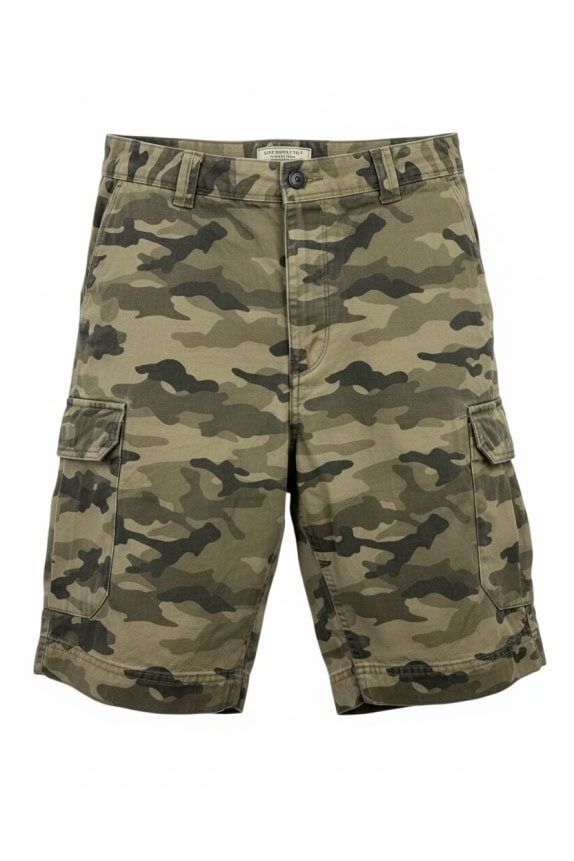 DIVIDED H&M ΒΕΡΜΟΥΔΑ CARGO MILITARY CAMO KHAKI ΑΝΔΡΙΚΟ M
