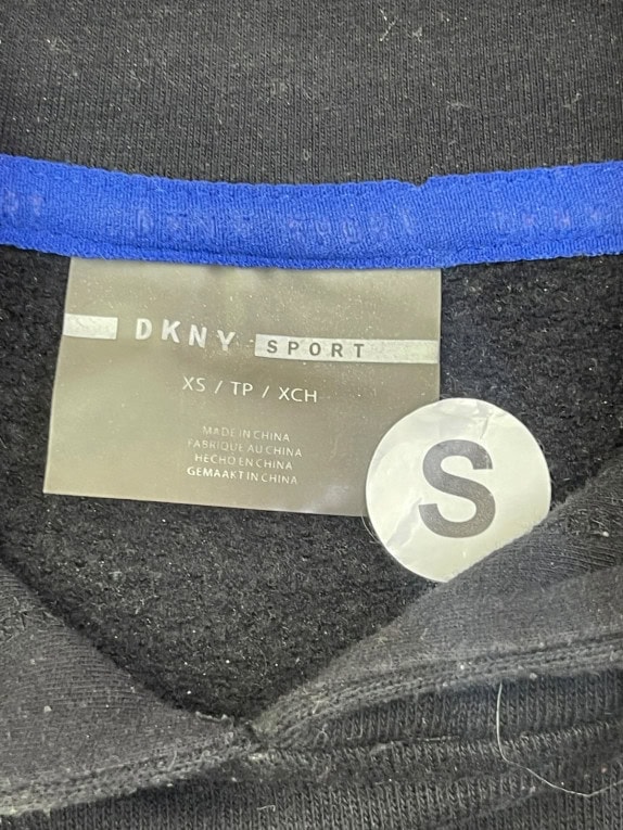 DKNY SPORT HOODIE SPORTSWEAR ΜΑΥΡΟ ΓΥΝΑΙΚΕΙΟ PRE OWNED S