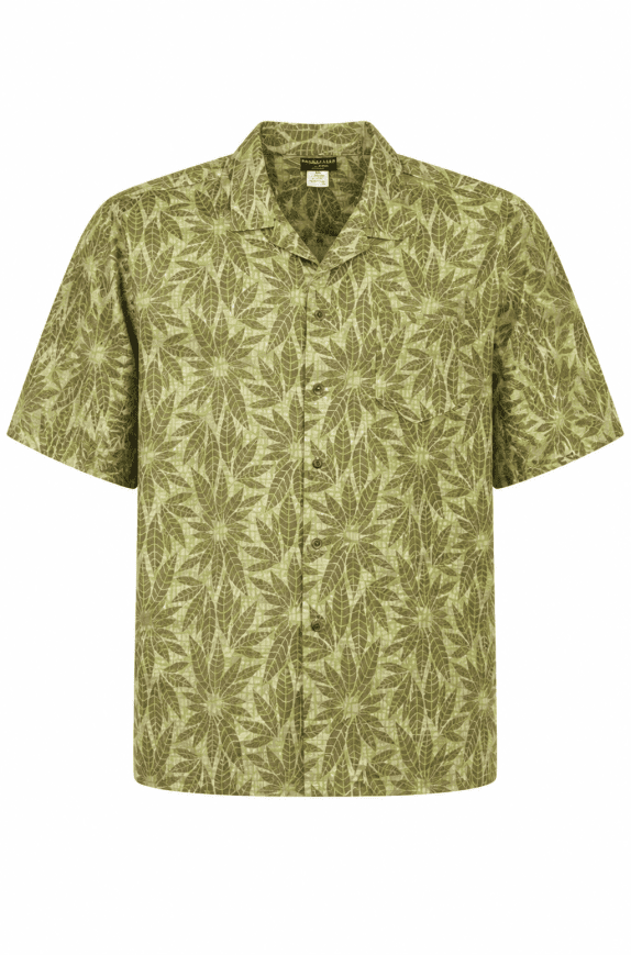 DOC & AMELIA ΠΟΥΚΑΜΙΣΟ HAWAIIAN ΜΕ PRINT ΛΑΔΙ ΠΡΑΣΙΝΟ ΑΝΤΡΙΚΟ PRE OWNED 2XL