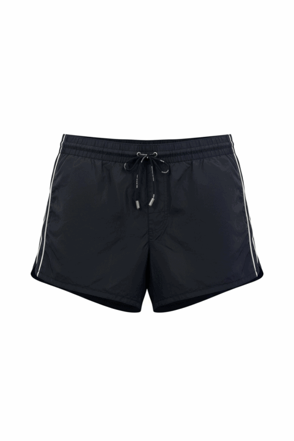 DOLCE & GABBANA ΜΑΓΙΟ ΣΟΡΤΣ SIDE STRIPE LOGO ΜΑΥΡΟ ΑΝΔΡΙΚΟ XL