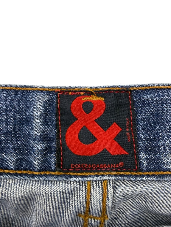 Dolce & Gabbana Τζιν Παντελόνι Vintage & Logo Μπλε Ανδρικό M