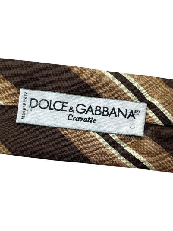 DOLCE GABBANA ΓΡΑΒΑΤΑ CLASSIC ΚΑΦΕ ΑΝΤΡΙΚΟ PRE OWNED