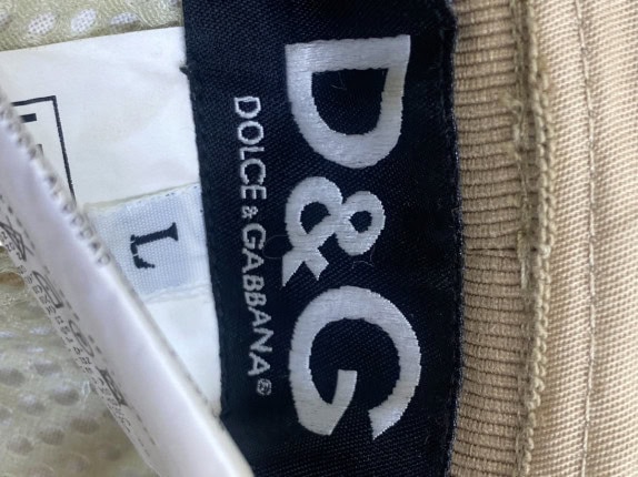 DOLCE GABBANA ΚΑΠΕΛΟ BUCKET GRAPHIC BEIGE UNISEX PRE OWNED L