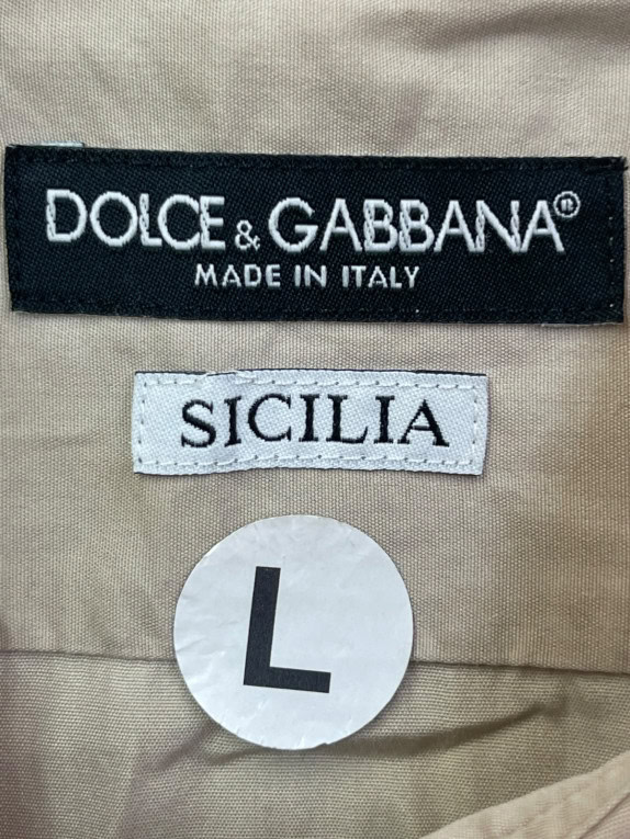 DOLCE GABBANA ΠΟΥΚΑΜΙΣΟ UTILITY ΜΠΕΖ ΑΝΤΡΙΚΟ PRE OWNED L