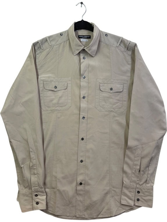 DOLCE GABBANA ΠΟΥΚΑΜΙΣΟ UTILITY ΜΠΕΖ ΑΝΤΡΙΚΟ PRE OWNED L