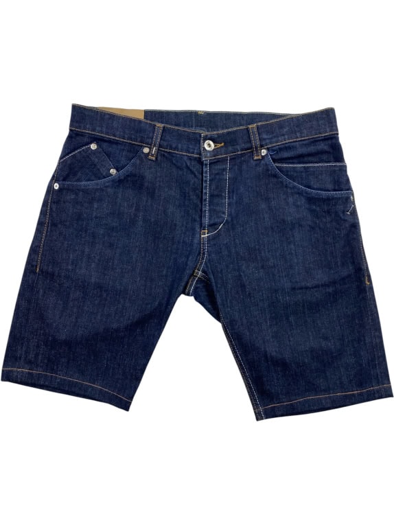DONDUP ΒΕΡΜΟΥΔΑ DENIM CASUAL LOGO ΜΠΛΕ ΑΝΔΡΙΚΟ M