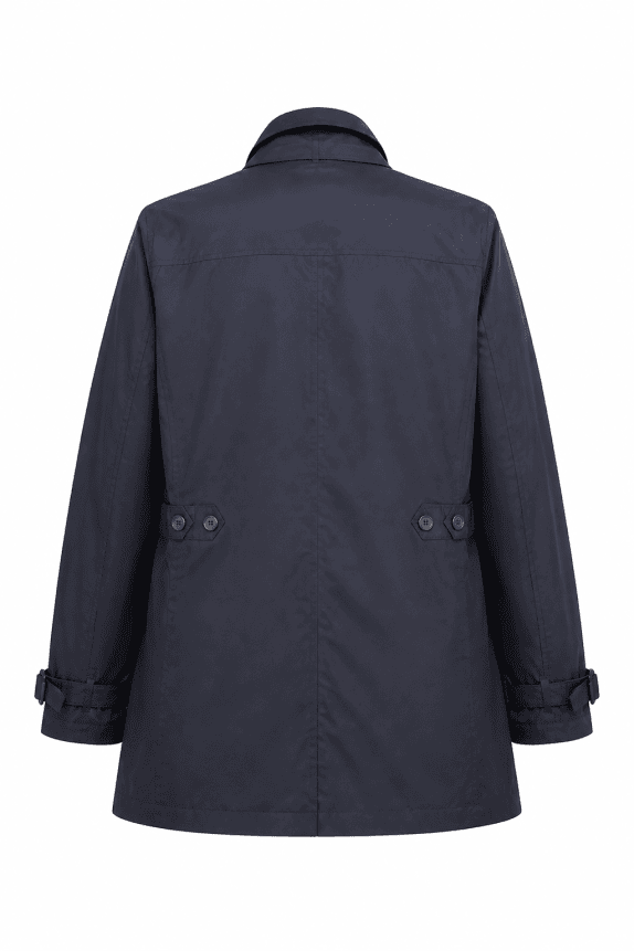 DOPPELGANGER ROMA COAT MINIMAL BLACK MEN PRE OWNED XXL